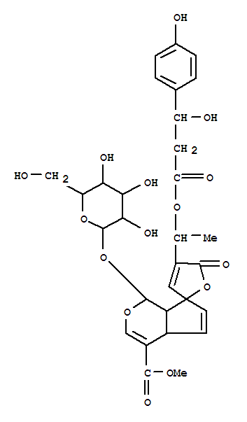 111199-92-9,Spiro[cyclopenta[c]pyran-7(1H),2'(5'H)-furan]-4-carboxylicacid, 1-(b-D-glucopyranosyloxy)-4a,7a-dihydro-4'-[1-[3-hydroxy-3-(4-hydroxyphenyl)-1-oxopropoxy]ethyl]-5'-oxo-,methyl ester (9CI),Allaneroside