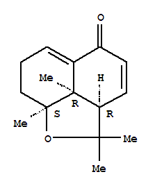 Molecular Structure of 111514-48-8 (5H-Naphtho[1,8-bc]furan-5-one,2,2a,7,8,8a,8b-hexahydro-2,2,8a,8b-tetramethyl-, (2aR,8aS,8bR)-)
