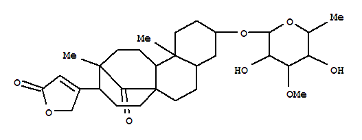 Molecular Structure of 111534-97-5 (2(5H)-Furanone,4-[(3S,4aR,6aR,9R,10R,12aR,12bS)-3-[(6-deoxy-3-O-methyl-a-L-glucopyranosyl)oxy]tetradecahydro-10,12b-dimethyl-13-oxo-1H-6a,10-methanocycloocta[a]naphthalen-9-yl]-(9CI))