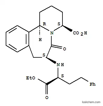 Molecular Structure of 111581-94-3 ((4S,7S,12bR)-7-{[(1S)-1-(ethoxycarbonyl)-3-phenylpropyl]amino}-6-oxo-1,2,3,4,6,7,8,12b-octahydropyrido[2,1-a][2]benzazepine-4-carboxylic acid)