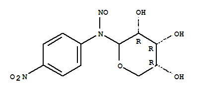 D-Ribopyranosylamine,N-(4-nitrophenyl)-N-nitroso- (9CI)