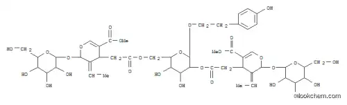 methyl (5E,6S)-5-ethylidene-4-[2-[[(2R,3S,4S,5R,6R)-5-[2-[(2S,3E)-3-ethylidene-5-methoxycarbonyl-2-[(2S,3R,4S,5S,6R)-3,4,5-trihydroxy-6-(hydroxymethyl)oxan-2-yl]oxy-4H-pyran-4-yl]acetyl]oxy-3,4-dihydroxy-6-[2-(4-hydroxyphenyl)ethoxy]oxan-2-yl]methoxy]-2-oxoethyl]-6-[(2S,3R,4S,5S,6R)-3,4,5-trihydroxy-6-(hydroxymethyl)oxan-2-yl]oxy-4H-pyran-3-carboxylate
