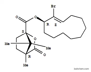 Molecular Structure of 112927-19-2 (2-bromo-2-cycloundecenyl camphanate)