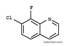 Molecular Structure of 1133116-09-2 (7-Chloro-8-fluoroquinoline)