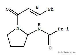 Molecular Structure of 113689-36-4 (2-methyl-N-{1-[(2E)-3-phenylprop-2-enoyl]pyrrolidin-2-yl}propanamide)