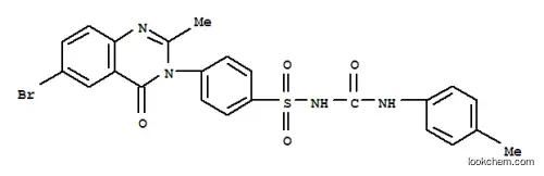 Molecular Structure of 113849-29-9 (4-(6-bromo-2-methyl-4-oxoquinazolin-3(4H)-yl)-N-[(4-methylphenyl)carbamoyl]benzenesulfonamide)