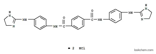 Molecular Structure of 114-77-2 (1,4-Benzenedicarboxamide,N1,N4-bis[4-[(4,5-dihydro-1H-imidazol-2-yl)amino]phenyl]-, hydrochloride (1:2))