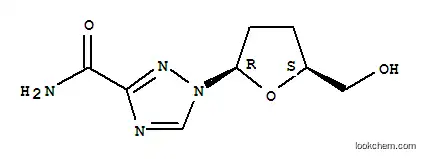 Molecular Structure of 114412-66-7 (1-[(2R,5S)-5-(hydroxymethyl)tetrahydrofuran-2-yl]-1H-1,2,4-triazole-3-carboxamide)