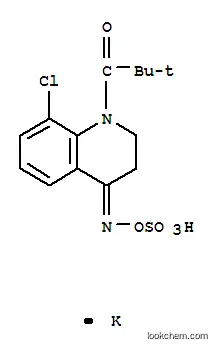 Molecular Structure of 114427-37-1 (potassium [({[(4Z)-8-chloro-1-(2,2-dimethylpropanoyl)-2,3-dihydroquinolin-4(1H)-ylidene]amino}oxy)sulfonyl]oxidanide)