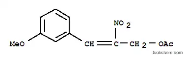 Molecular Structure of 114430-14-7 ((2Z)-3-(3-methoxyphenyl)-2-nitroprop-2-en-1-yl acetate)