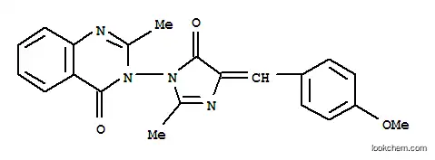 Molecular Structure of 114496-21-8 (3-{(4Z)-4-[(4-methoxyphenyl)methylidene]-2-methyl-5-oxo-4,5-dihydro-1H-imidazol-1-yl}-2-methylquinazolin-4(3H)-one)