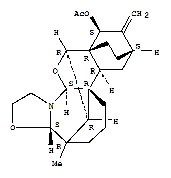 12aH,14H-3,14a-Ethano-14,4b,8-ethanylylidene-1H,5H-[2]benzopyrano[4,3-g]oxazolo[3,2-a]azocin-1-ol,decahydro-8-methyl-2-methylene-, acetate (ester), (1S,3S,4aR,4bR,8R,8aS,12aS,14R,14aR,18R)-