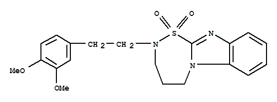 1,2,6-THIADIAZEPINO(6,7-A)BENZO[D]IMIDAZOLE,2,3,4,5-TETRAHYDRO-2-(2-(3,4-DIMETHOXYPHENYL)ETHYL)-,1,1-DIOXIDE