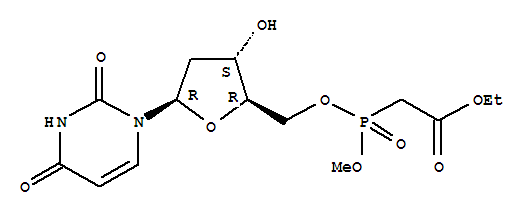 115365-18-9,Uridine, 2'-deoxy-,5'-[methyl (2-ethoxy-2-oxoethyl)phosphonate] (9CI),