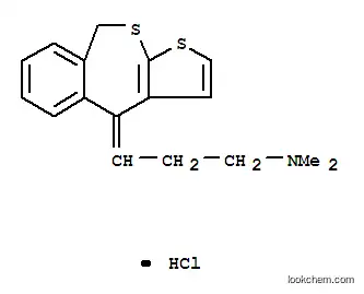 Molecular Structure of 1154-12-7 ((dimethyl)[3-thieno[2,3-c][2]benzothiepin-4(9H)-ylidenepropyl]ammonium chloride)