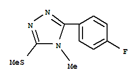 3-(4-FLUOROPHENYL)-4-METHYL-5-(METHYLTHIO)-4H-1,2,4-TRIAZOLE
