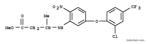Molecular Structure of 116929-00-1 (methyl 3-({5-[2-chloro-4-(trifluoromethyl)phenoxy]-2-nitrophenyl}amino)butanoate)
