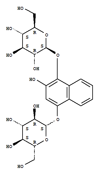 4-(beta-D-glucopyranosyloxy)-2-hydroxynaphthalen-1-yl beta-D-glucopyranoside