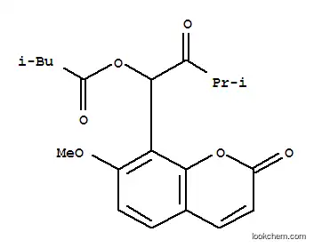 Butanoic acid,3-methyl-, 1-(7-methoxy-2-oxo-2H-1-benzopyran-8-yl)-3-methyl-2-oxobutyl ester,(+)-