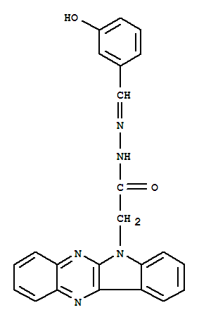 116989-86-7,6H-Indolo[2,3-b]quinoxaline-6-aceticacid, 2-[(3-hydroxyphenyl)methylene]hydrazide,6H-Indolo[2,3-b]quinoxaline-6-aceticacid, [(3-hydroxyphenyl)methylene]hydrazide (9CI)