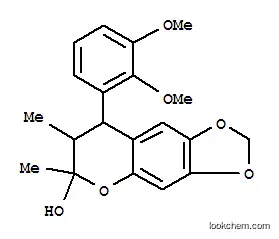 Molecular Structure of 117211-95-7 (8-(2,3-dimethoxyphenyl)-6,7-dimethyl-7,8-dihydro-6H-[1,3]dioxolo[4,5-g]chromen-6-ol)