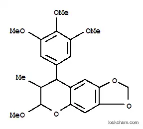 Molecular Structure of 117233-18-8 (6-methoxy-7-methyl-8-(3,4,5-trimethoxyphenyl)-7,8-dihydro-6H-[1,3]dioxolo[4,5-g]chromene)