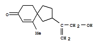 117332-54-4,Spiro[4.5]dec-6-en-8-one,2-[1-(hydroxymethyl)ethenyl]-6-methyl- (9CI),SpirovetivanB