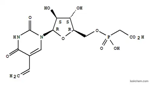 Molecular Structure of 117627-15-3 (2-[[(2R,3S,4S,5R)-5-(6-amino-2-oxo-5-vinyl-3,6-dihydro-1H-pyridin-3-yl)-3,4-dihydroxy-tetrahydrofuran-2-yl]methoxy-hydroxy-phosphoryl]acetic acid)