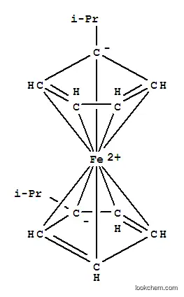 Molecular Structure of 12126-34-0 (BIS(I-PROPYLCYCLOPENTADIENYL)IRON)