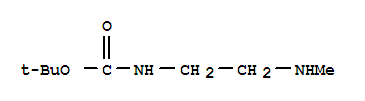 Molecular Structure of 122734-32-1 (Carbamic acid,N-[2-(methylamino)ethyl]-, 1,1-dimethylethyl ester)