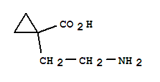 Molecular Structure of 126822-37-5 (Cyclopropanecarboxylicacid, 1-(2-aminoethyl)-)