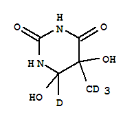 2,4(1H,3H)-Pyrimidinedione-6-d,dihydro-5,6-dihydroxy-5-(methyl-d3)- (9CI)