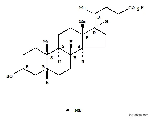 Molecular Structure of 13284-86-1 (SODIUMLITHOCHOLATE)