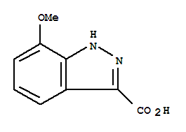 Molecular Structure of 133841-08-4 (1H-Indazole-3-carboxylicacid, 7-methoxy-)