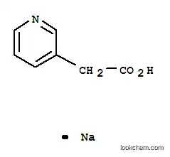 Molecular Structure of 13445-43-7 (3-Pyridineacetic acid,sodium salt (1:1))