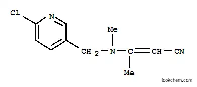 Molecular Structure of 135411-13-1 (3-[[6-CHLORO-3-PYRIDINOYL METHYL]METHYLAMINO]-2-BUTENENITRILE)