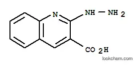 Molecular Structure of 155983-21-4 (3-Quinolinecarboxylicacid,2-hydrazino-(9CI))