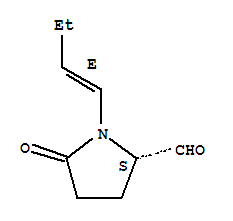 2-PYRROLIDINECARBOXALDEHYDE,1-(1-BUTENYL)-5-OXO-,[S-(E)]-