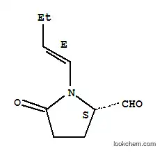 2-Pyrrolidinecarboxaldehyde,1-(1-butenyl)-5-oxo-,[S-(E)]-(9CI)