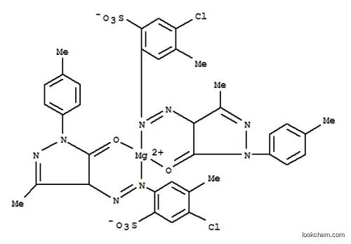 Molecular Structure of 163205-87-6 (Magnesium, bis5-chloro-2-4,5-dihydro-3-methyl-1-(4-methylphenyl)-5-(oxo-.kappa.O)-1H-pyrazol-4-ylazo-.kappa.N1-4-methylbenzenesulfonato-, (T-4)-)