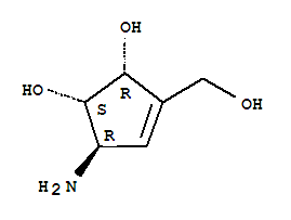 3-CYCLOPENTENE-1,2-DIOL,5-AMINO-3-(HYDROXYMETHYL)-,[1S-(1A,2A,5SS)]-