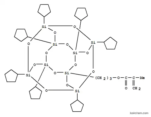 Molecular Structure of 169391-91-7 (POLY(CYCLOPENTYLSILSESQUIOXANE), METHACRYLOXYPROPYL SUBSTITUTED)