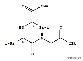 Molecular Structure of 169453-04-7 (Glycine, N-[N-[1-(methoxycarbonyl)-2-methylpropyl]-L-valyl]-, ethyl ester, (S)- (9CI))