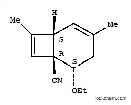 Molecular Structure of 174004-64-9 (Bicyclo[4.2.0]octa-4,7-diene-1-carbonitrile, 2-ethoxy-4,7-dimethyl-, (1alpha,2ba,6alpha)- (9CI))