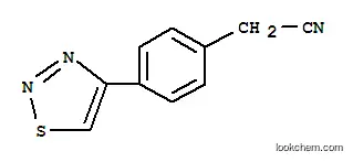Molecular Structure of 175205-46-6 ((4-[1,2,3]THIADIAZOL-4-YL-PHENYL)-ACETONITRILE)