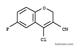 Molecular Structure of 175205-57-9 (4-CHLORO-3-CYANO-6-FLUORO-2H-BENZOPYRAN)