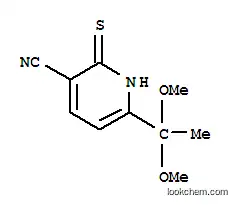 Molecular Structure of 175277-41-5 (6-(1,1-DIMETHOXYETHYL)-2-MERCAPTONICOTINONITRILE)