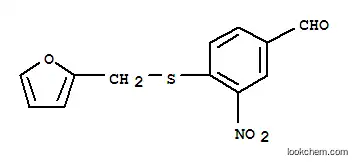 Molecular Structure of 175278-53-2 (4-[(2-FURYLMETHYL)THIO]-3-NITROBENZALDEHYDE)