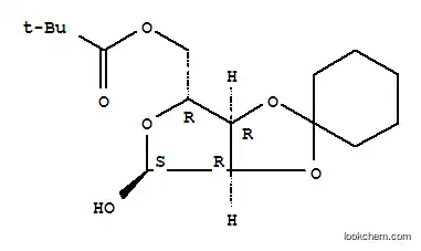 Molecular Structure of 177414-98-1 (2,3-O-CYCLOHEXYLIDENE-5-O-PIVALOYL-D-RIBOFURANOSE)