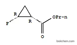 Molecular Structure of 177564-61-3 (Cyclopropanecarboxylic acid, 2-fluoro-, propyl ester, (1R-cis)- (9CI))